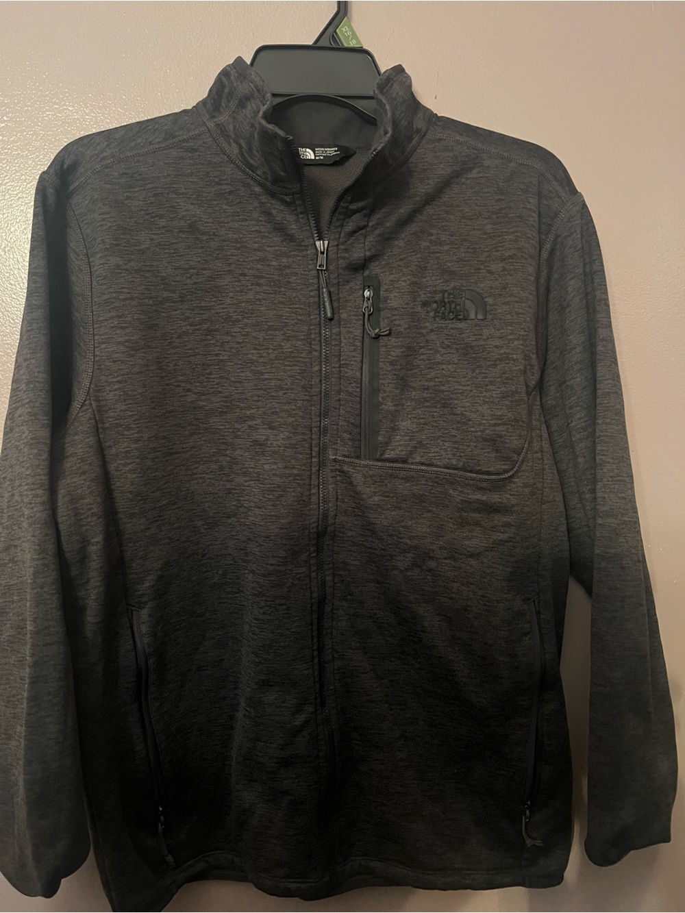 The North Face Men’s Charcoal Full-Zip. Jacket Size M Like New